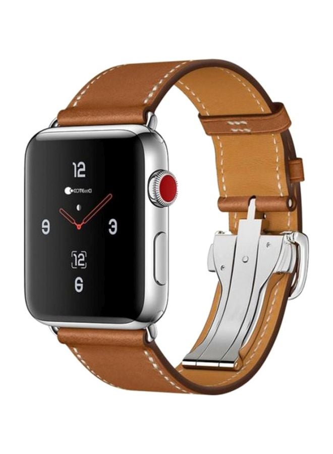 Replacement Band For Apple Watch Series 3/2/1 42mm Brown