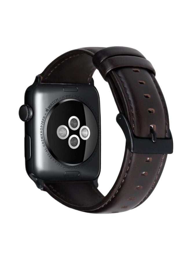 HQPro Replacement Band For Apple Watch Series 4/5 Dark Brown