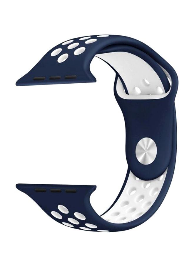 Generic - Replacement Strap For Apple Watch 38 mm Blue/Grey - Image 1