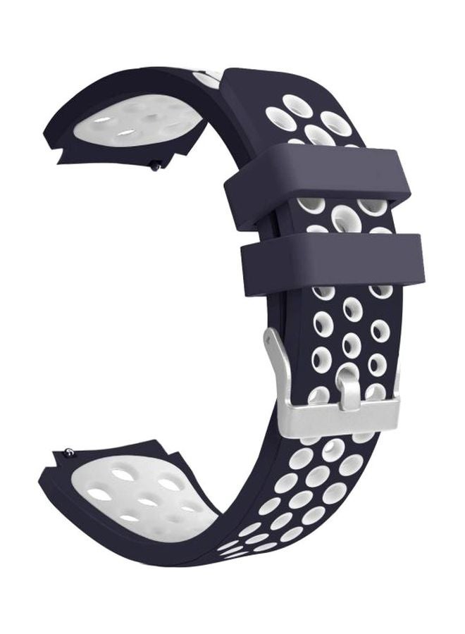 تري توب سوار بديل لساعة سامسونج جالاكسي أزرق / أبيض