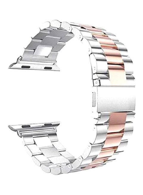 Replacement Band For Apple Watch Series 1/2/3/4 40mm/38mm Silver/Pink