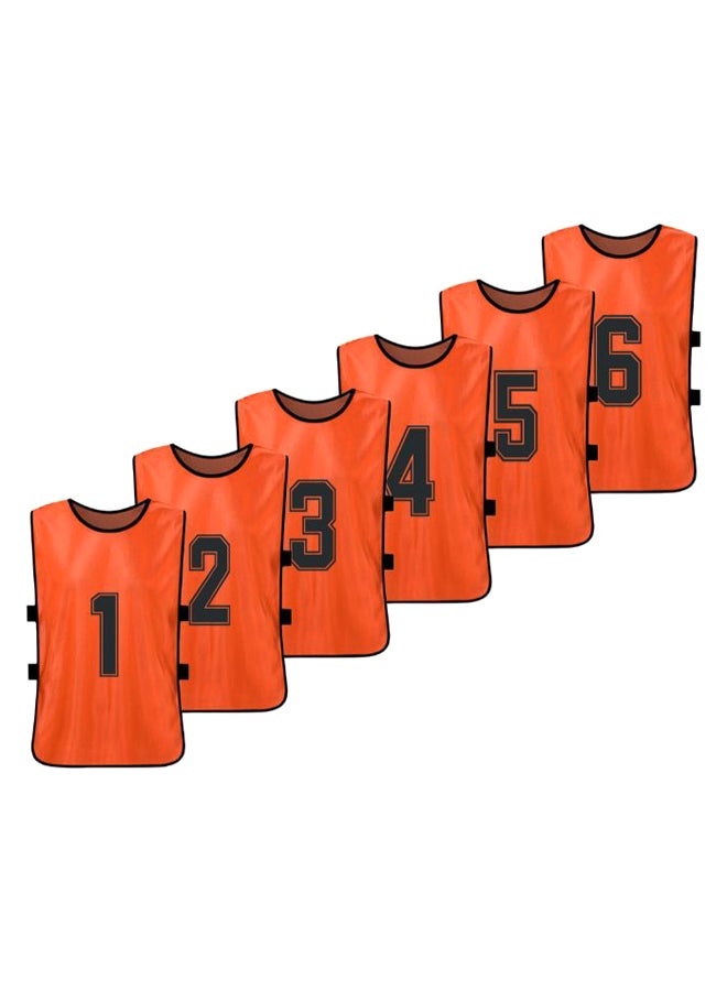 Walmeck 6-Piece Quick Drying Scrimmage Practice Vest Set 43 x 63cm  - Image 1