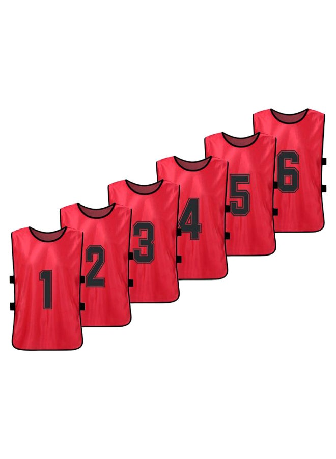 Walmeck 6-Piece Quick Drying Scrimmage Practice Vest Set 43 x 63cm - Image 1
