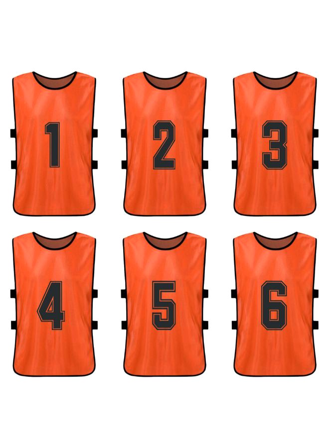 Walmeck 6-Piece Quick Drying Scrimmage Practice Vest Set 43 x 63cm  - Image 2
