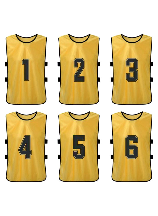 Walmeck 6-Piece Quick Drying Scrimmage Practice Vest Set 43 x 63cm - Image 2