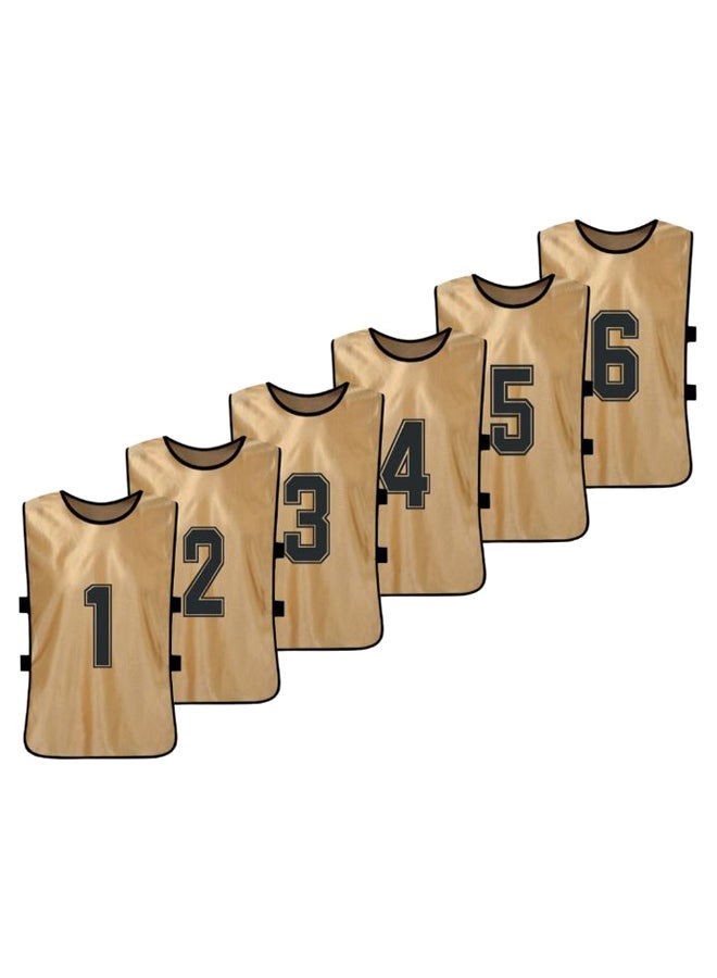Walmeck 6-Piece Quick Drying Scrimmage Practice Vest Set 43 x 63cm - Image 1