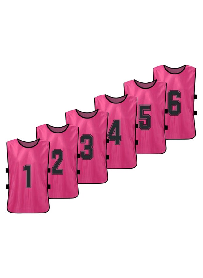 Walmeck 6-Piece Quick Drying Scrimmage Practice Vest Set 43 x 63cm
