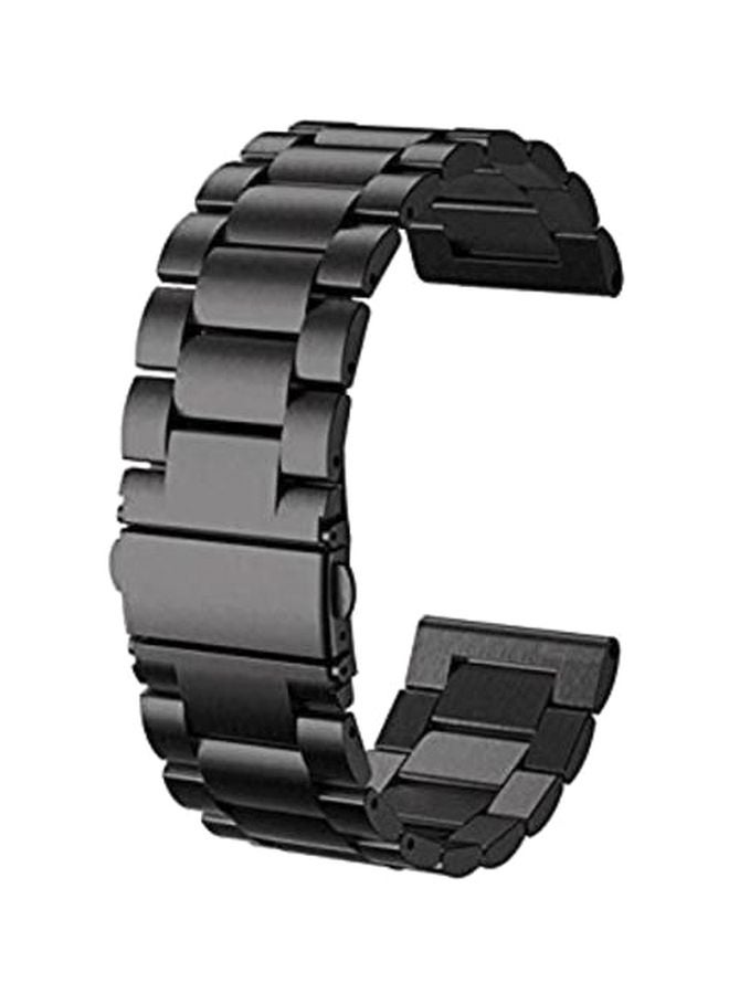Watch - 2-Piece Replacement Band For Samsung Gear S3 Frontier 22 mm Black - Image 1