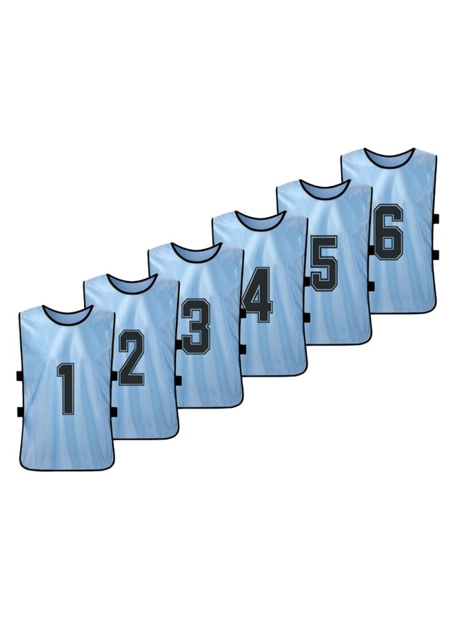Walmeck 6-Piece Quick Drying Scrimmage Practice Vest Set 43 x 63cm
