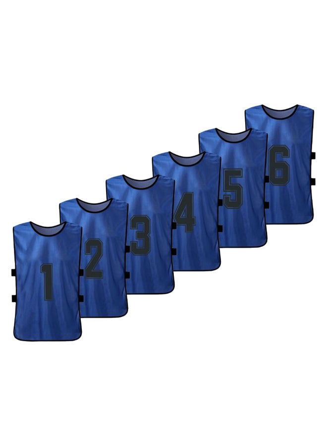 ANSELF - 6-Piece Quick Drying Scrimmage Practice Vest Set 32 x 55cm - Image 1