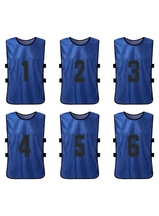 ANSELF - 6-Piece Quick Drying Scrimmage Practice Vest Set 32 x 55cm - Image 1