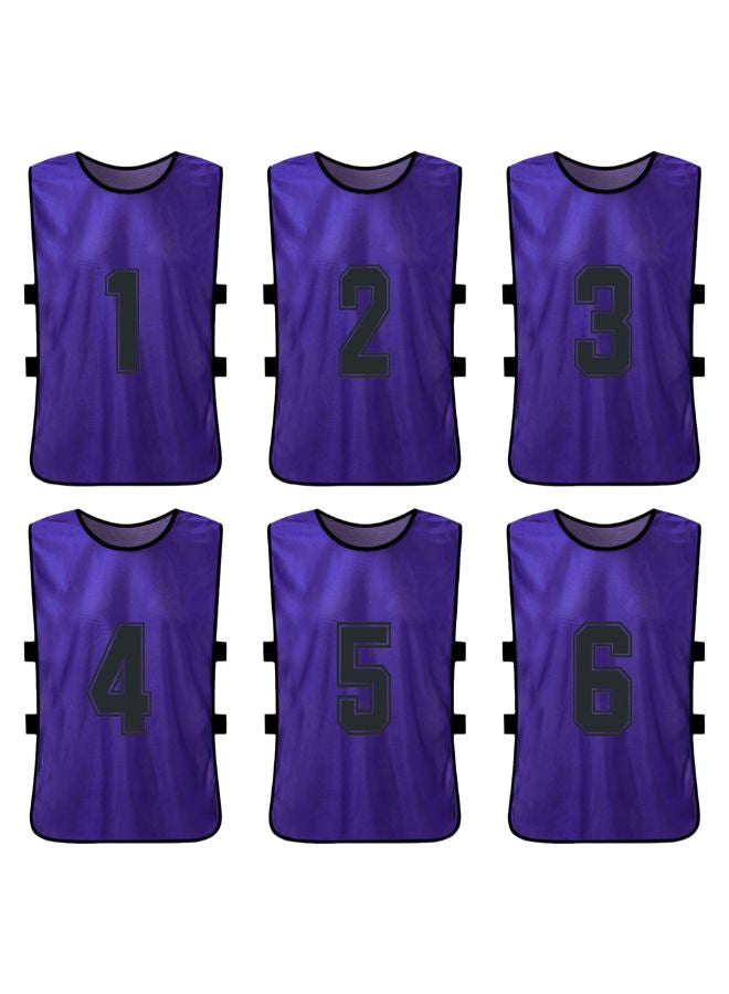ANSELF 6-Piece Quick Drying Scrimmage Practice Vest Set 32 x 55cm - Image 2