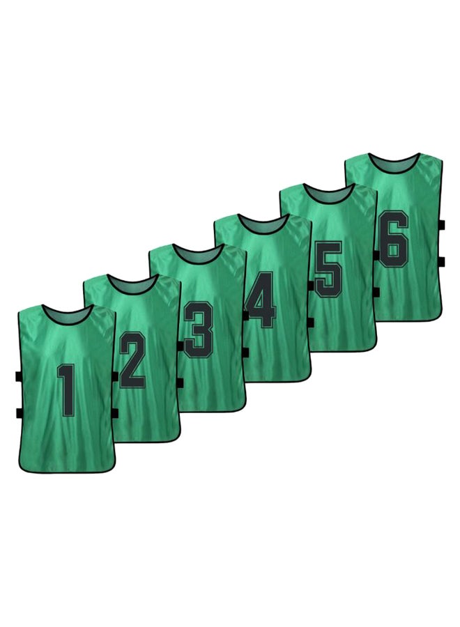 ANSELF 6-Piece Quick Drying Scrimmage Practice Vest Set 32 x 55cm  - Image 1