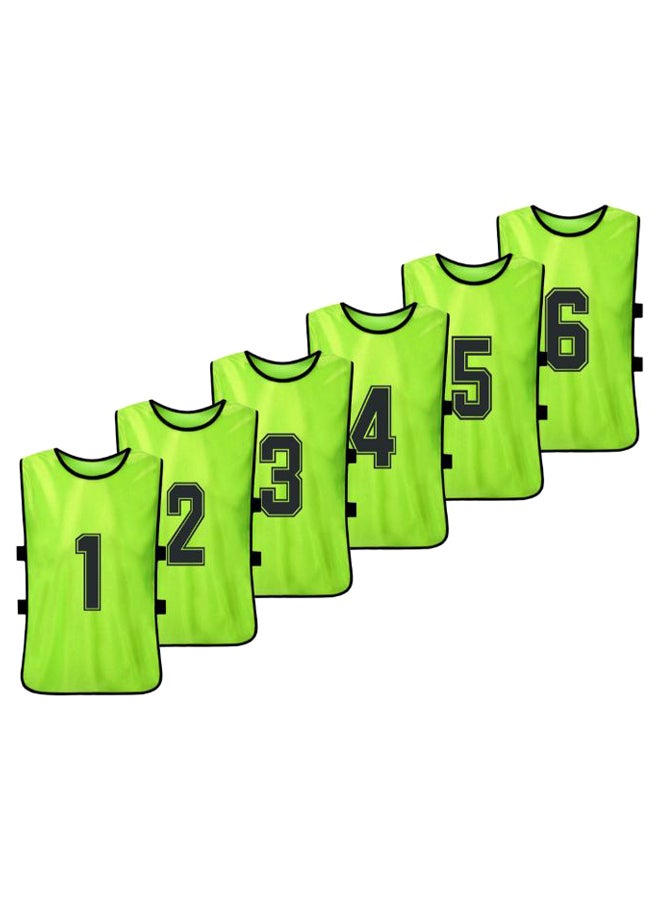 ANSELF 6-Piece Quick Drying Scrimmage Practice Vest Set 32 x 55cm - Image 1