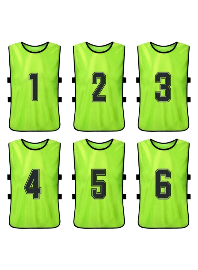 ANSELF 6-Piece Quick Drying Scrimmage Practice Vest Set 32 x 55cm - Image 2