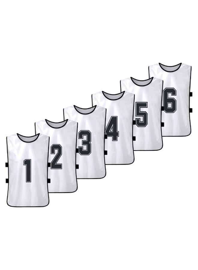 ANSELF 6-Piece Quick Drying Scrimmage Practice Vest Set 32 x 55cm  - Image 1