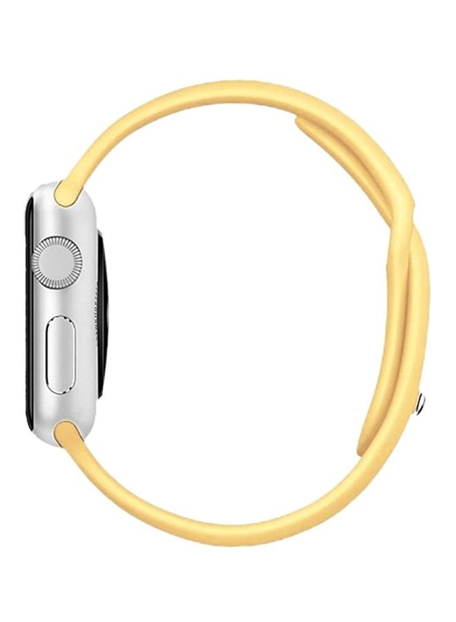 Generic - Replacement Band For Apple Smartwatch 42mm Yellow - Image 1