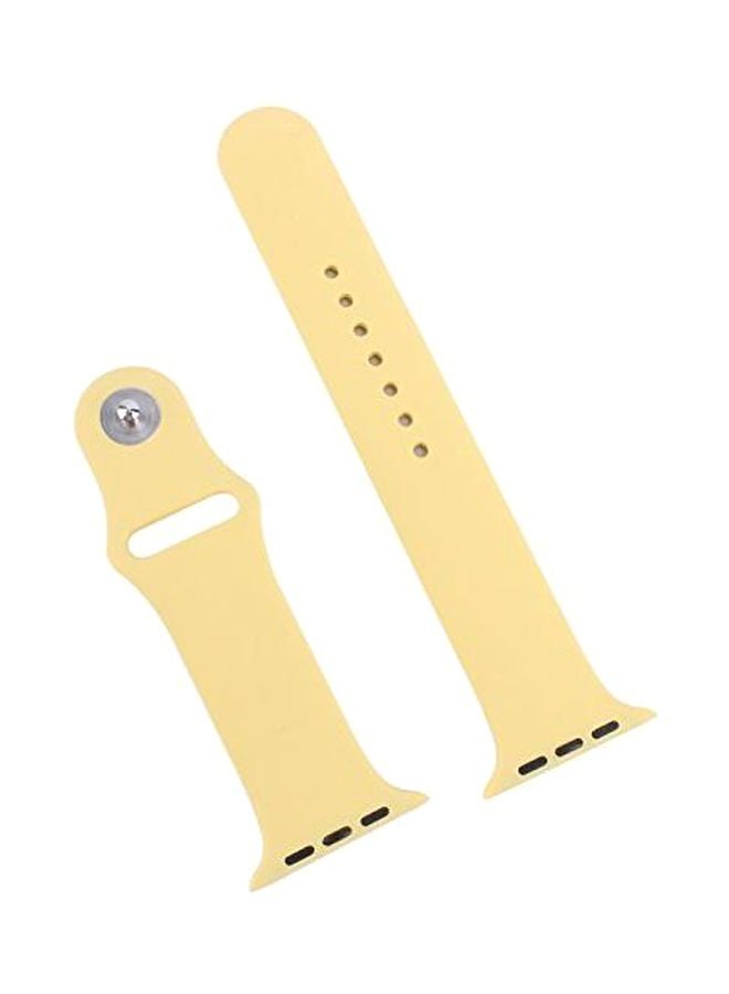 Generic - Replacement Band For Apple Smartwatch 42mm Yellow - Image 1