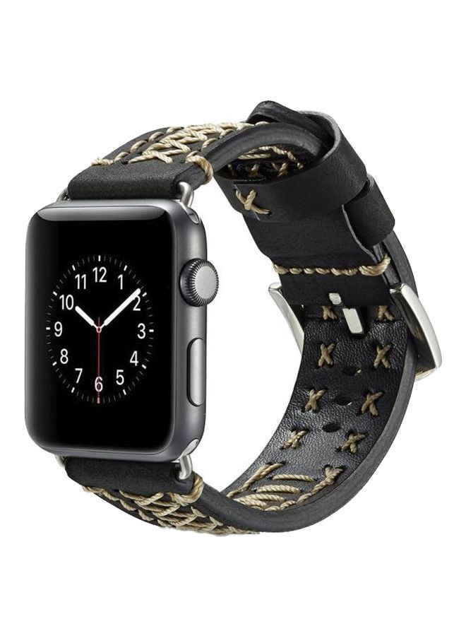 سوار بديل لساعة أبل مقاس 44 مم أسود