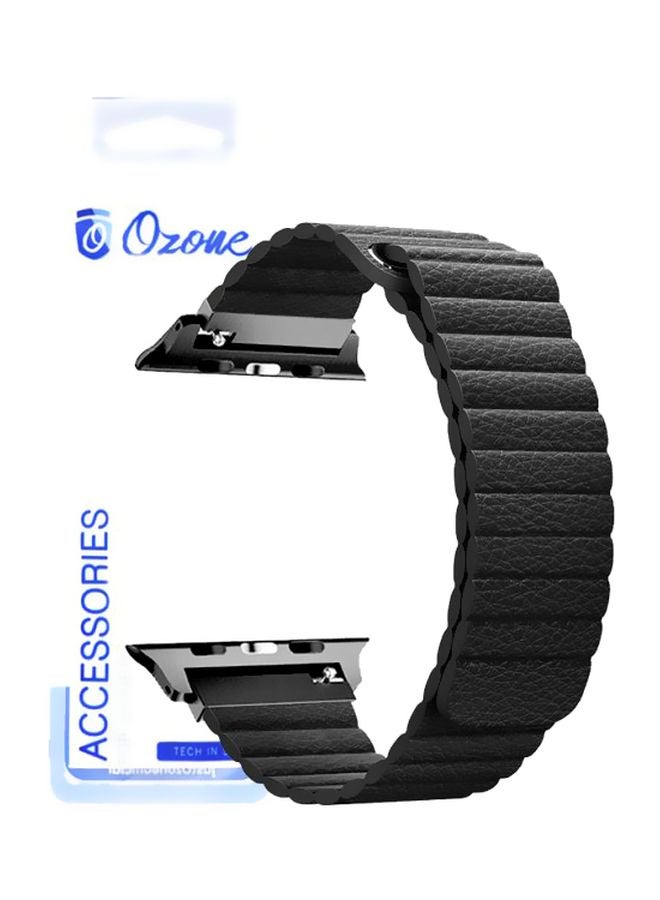 Ozone Replacement Band For Apple Watch Series 1/2/3/4 38/40mm Black - Image 2