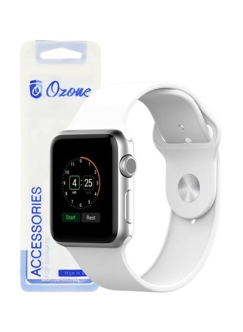 Replacement Silicone Band For Apple Watch Series 1/2/3/4 42mm/44mm White