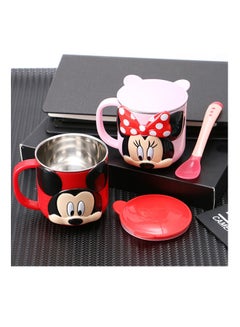 Disney Stainless Steel Cartoon Mickey Office Insulated Coffee Mug Cup Multicolour 15cm  - Image 3