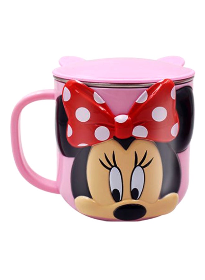 Disney Stainless Steel Cartoon Micky Office Insulated Coffee Mug Cup Multicolour 15cm  - Image 1