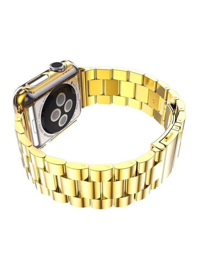 SBAQ Replacement Band For Apple Watch 42mm Gold