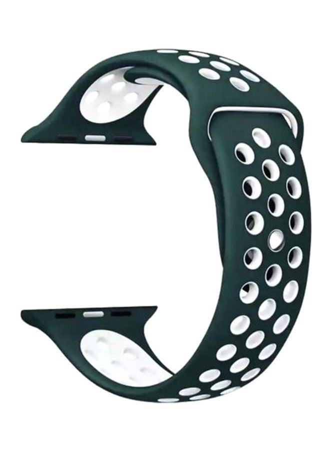 Generic - Replacement Band For Apple Watch 40mm Green/White - Image 1