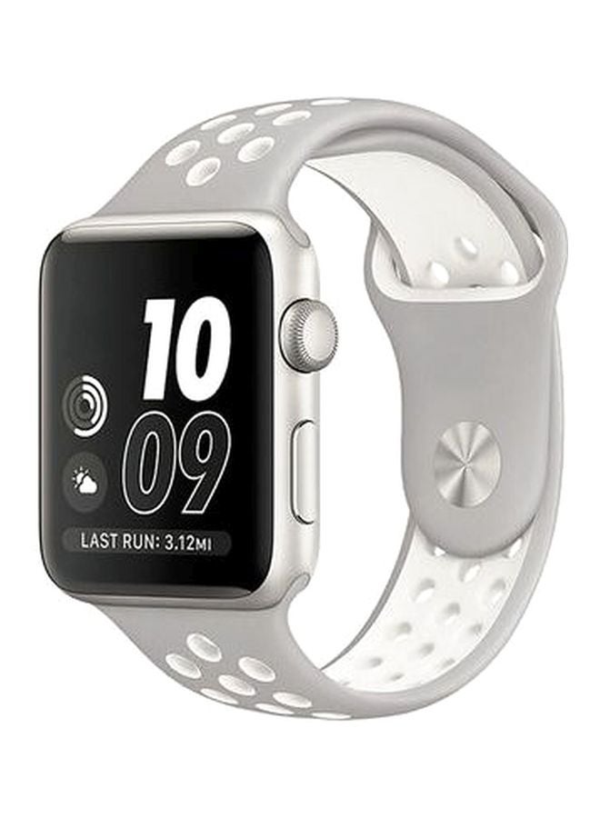 Generic - Replacement Band For Apple Watch Series 3/2/1 Grey/White - Image 1