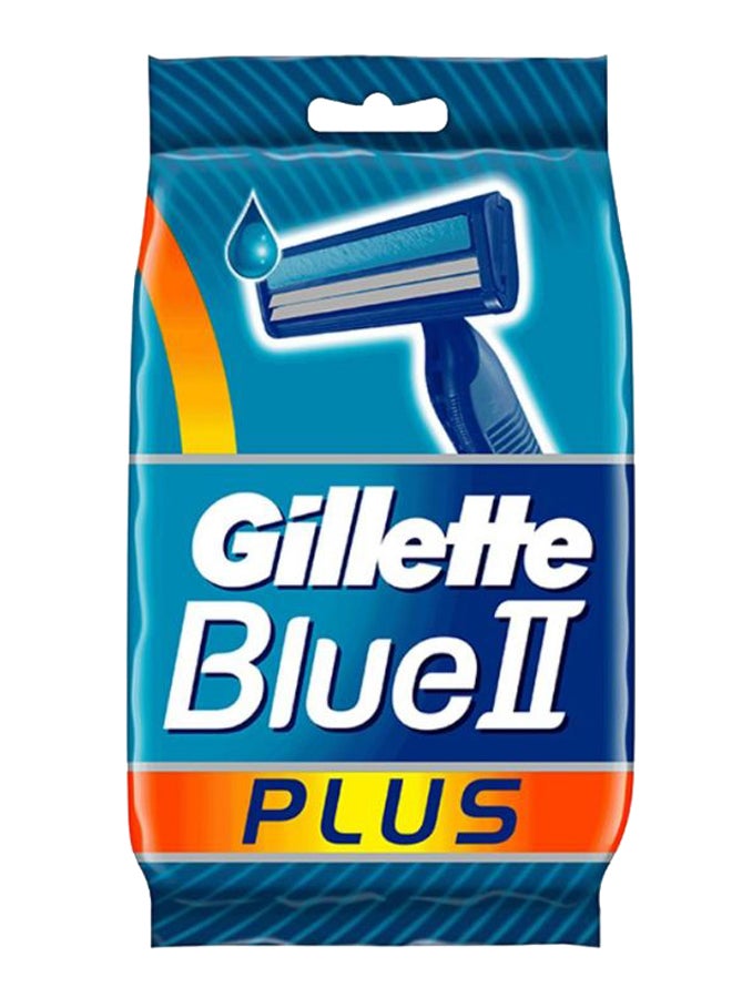 Gillette - 5-Piece II Plus Disposable Razor Set Blue - Image 1