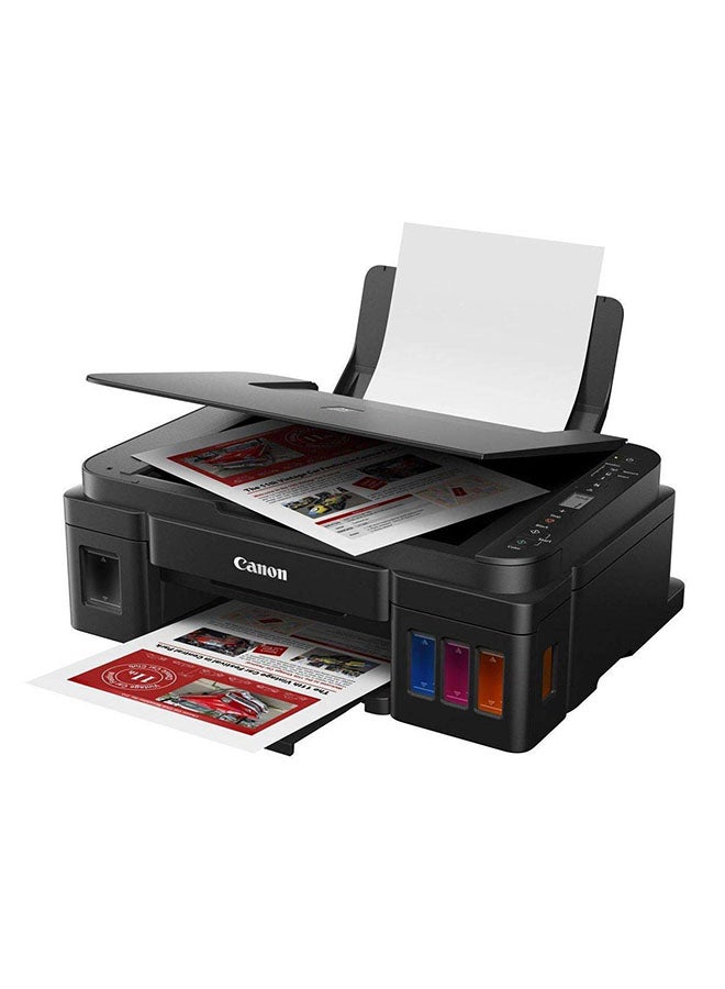 كانون طابعة إنك جيت سيس مزودة بوظائف الطباعة/النسخ/المسح الضوئي طراز G2415 أسود - Image 3