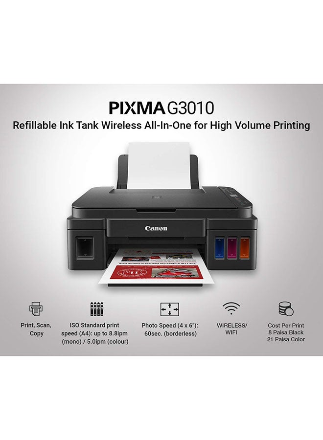 كانون طابعة إنك جيت سيس مزودة بوظائف الطباعة/النسخ/المسح الضوئي طراز G2415 أسود - Image 4