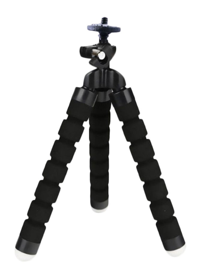 Flexible Joints Sponge Octopus Tripod For Digital Camera Black  - Image 1