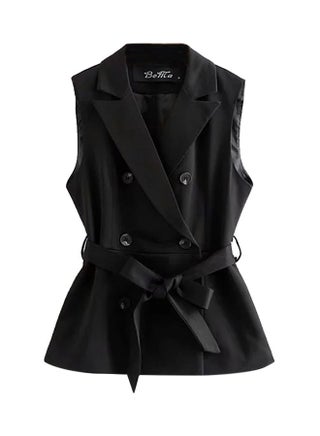 Double Breasted Vest Jacket Black - v1570711848/N30554921V_1