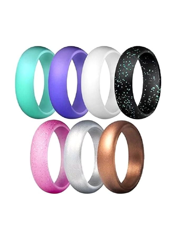 7-Piece Silicone Ring Set 
