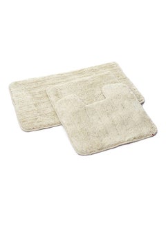 snooze 3-Piece Bath Rugs Beige 50 x 70cm  - Image 1