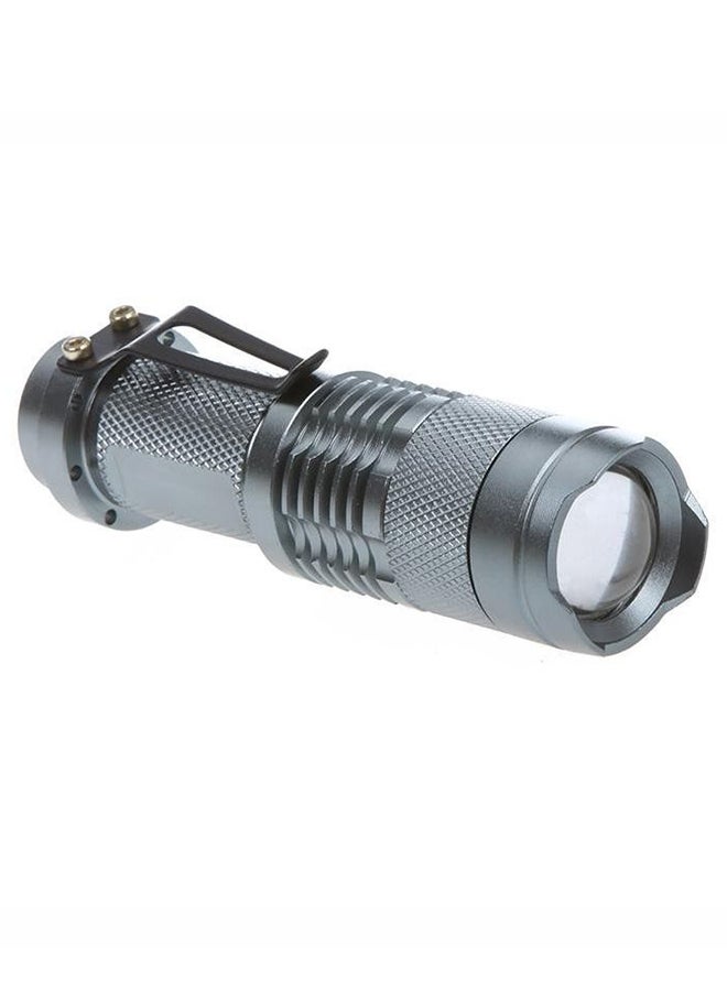 Mini LED Zoomable Flashlight Grey 10 x 10 x 10cm - Image 2