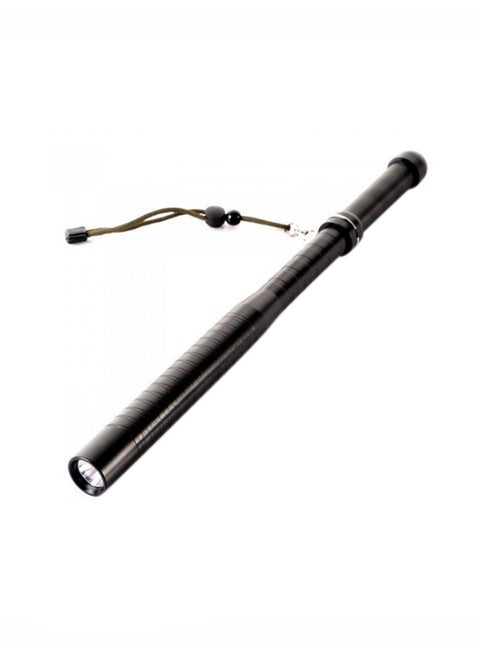 Self Defense Baseball Bat Design LED Flashlight Stick Black 46.5 x 3.1 x 3.1cm
