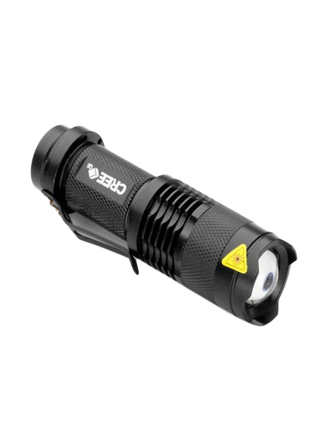 Adjustable Focus Mini LED Flashlight Black 9.4 x 2.6 x 2.6cm - Image 1