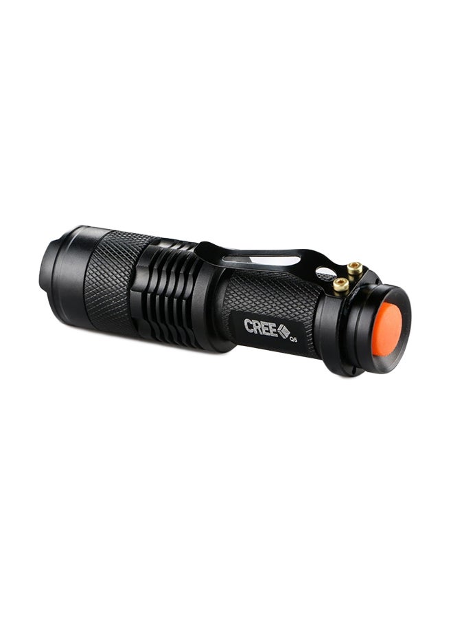 Adjustable Focus Mini LED Flashlight Black 9.4 x 2.6 x 2.6cm - Image 2
