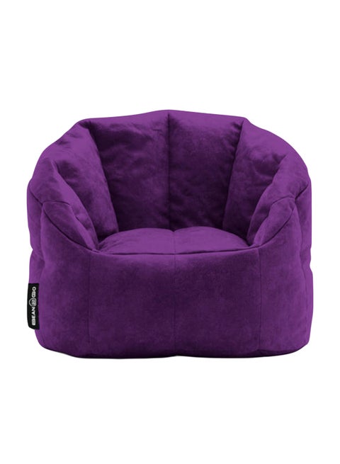 Luxury Fabric Bean Chair Purple 90x90cm