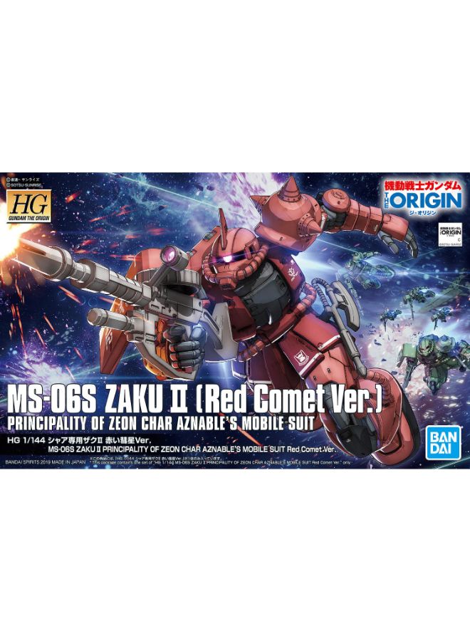 Bandai - HG The Origin Char's Zaku II Red Comet Ver Model Kit - Image 1