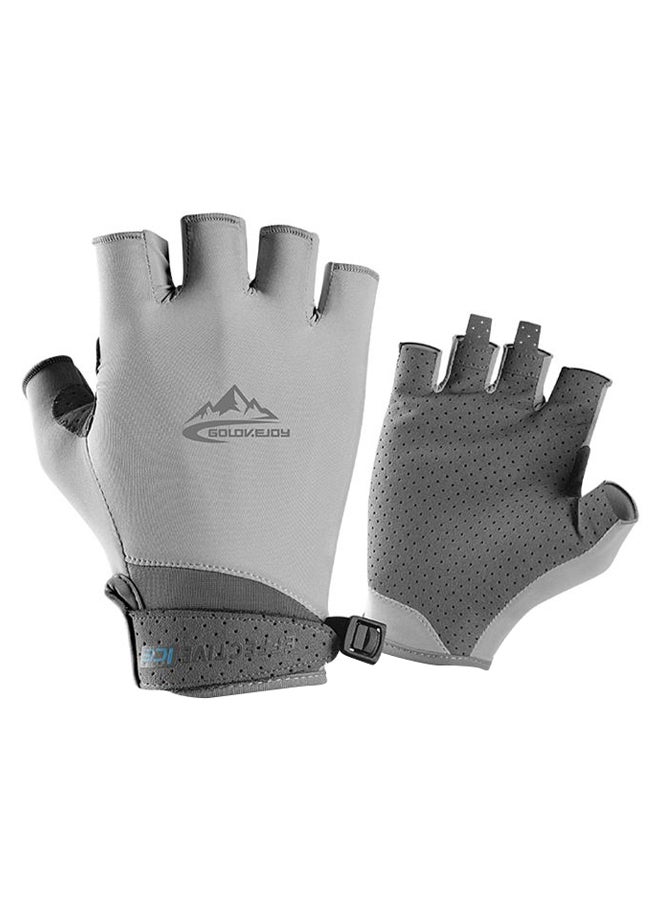 Generic Pair Of Protective Half Finger Golf Glove L - Image 1