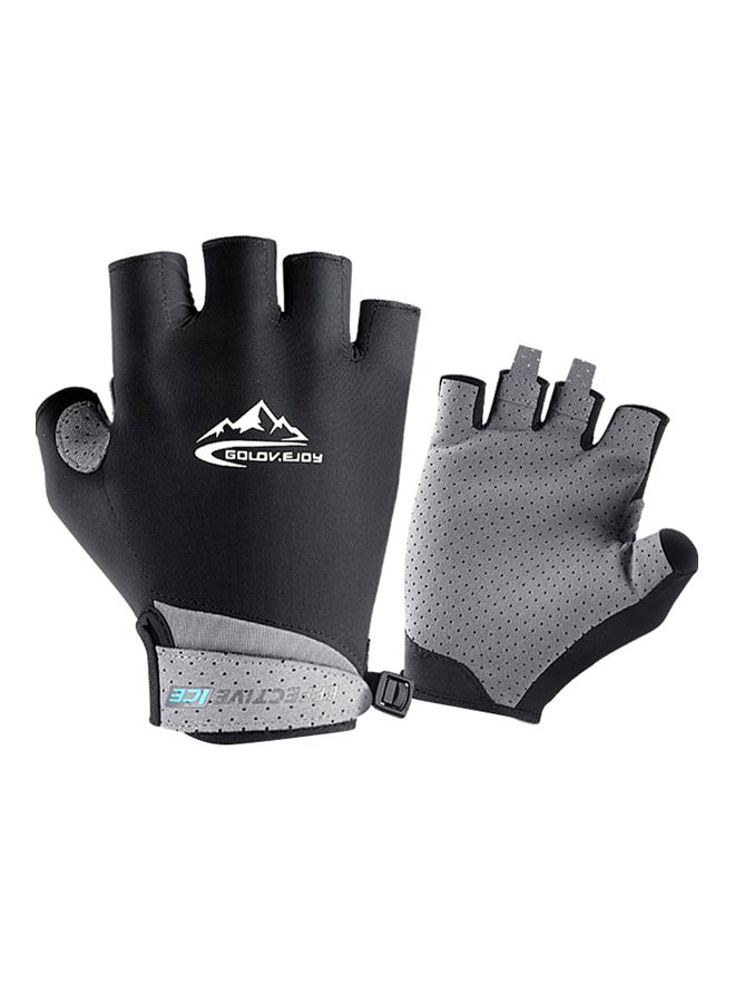 Generic Pair Of Protective Half Finger Golf Glove L - Image 1