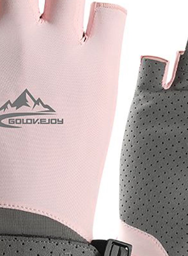 Generic Pair Of Protective Half Finger Golf Glove M - Image 2