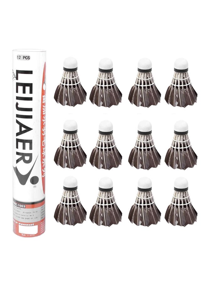 ليجير طقم كرات تنس الريشة مكون من 12 قطعة - Image 1