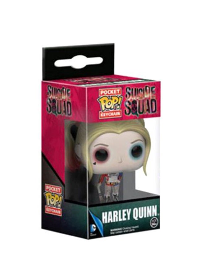 Funko Harleen Quinzel Shaped Keychain Yellow/Beige/Black - Image 2