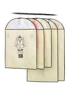 Generic 5-Piece Garment Bag Set Beige/Black 