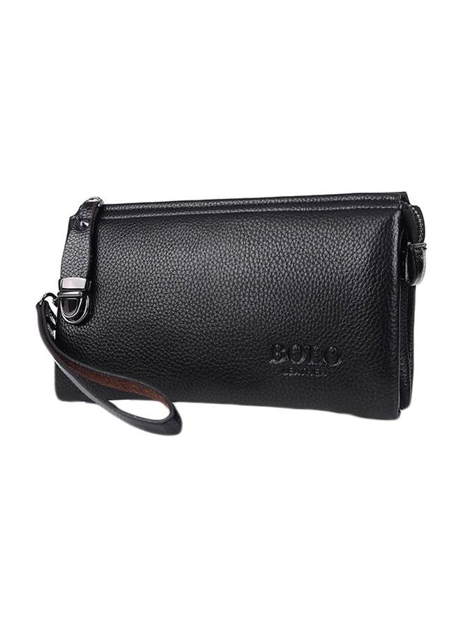 Bolo Multilayer Leather Wallet Black